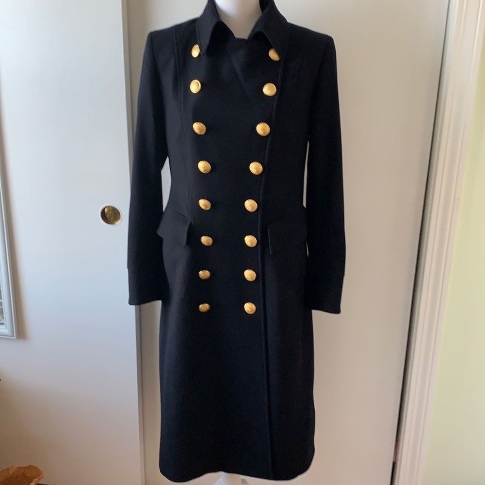 Pauw Amsterdam Black Wool Double Breasted Fitted Coat M